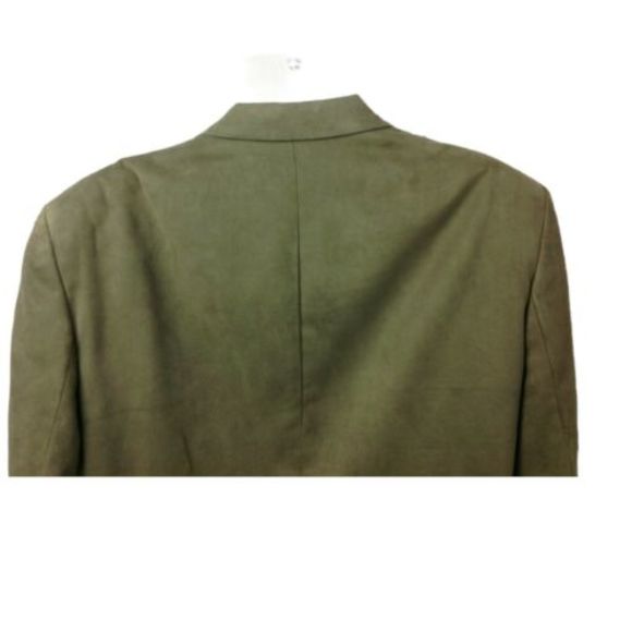 CHAPS RALPH LAUREN Blazer Jacket Microfiber Faux Brown Suede Mens Sz 42 - Picture 9 of 12